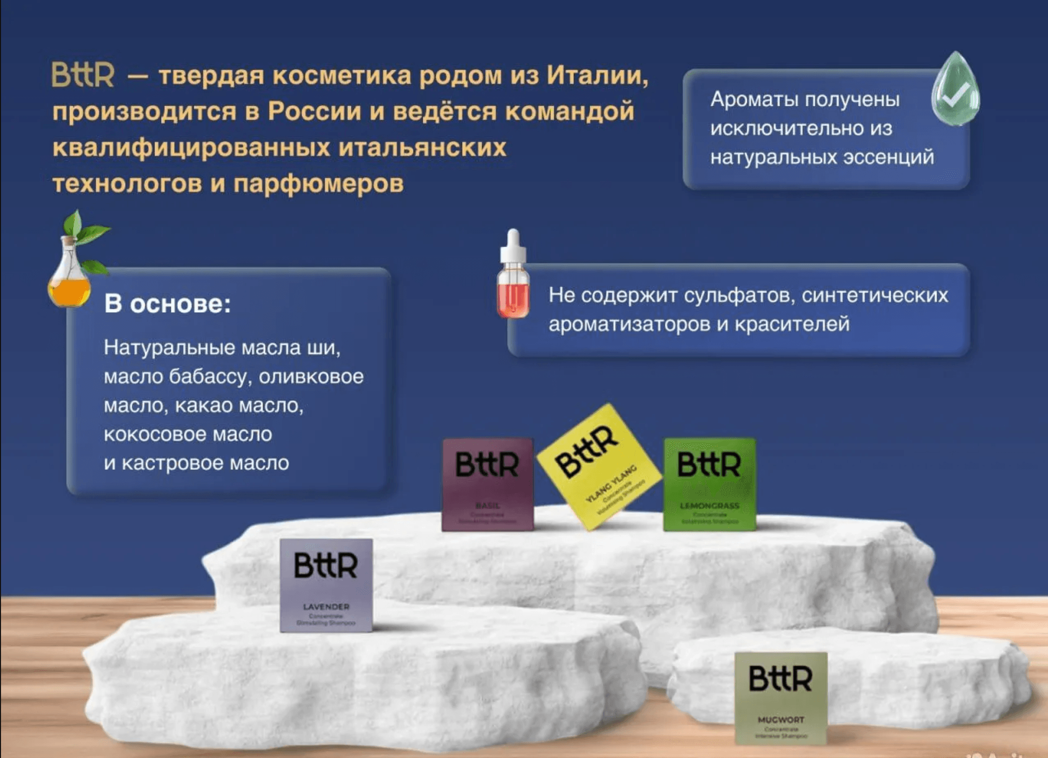 Косметика BttR — масла